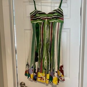 Suzi Chin for Maggie Boutique Multi-Colored Dress, Size 4